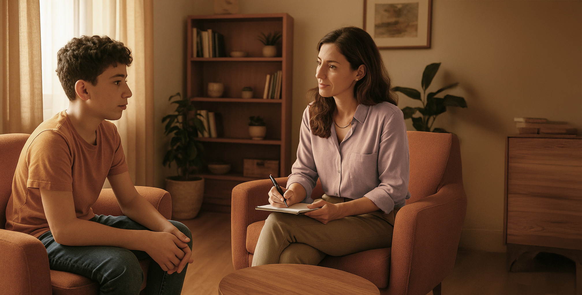 מאמנת וילד בזמן טיפול